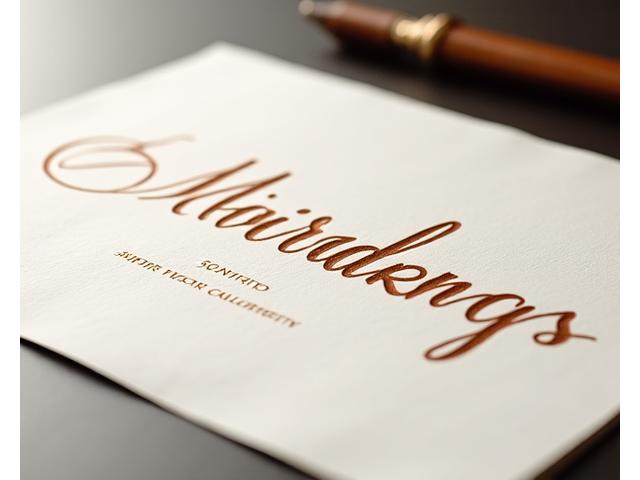 Projet calligraphie entreprise