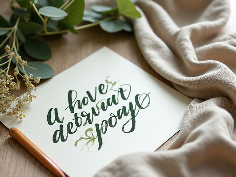 Matériaux calligraphie durable