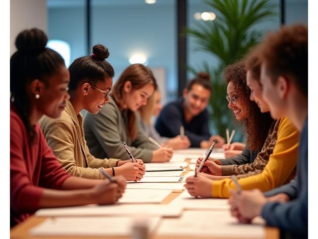 Atelier team building calligraphie